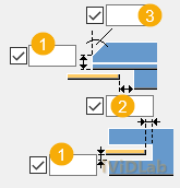 Brace notch and slot shapes